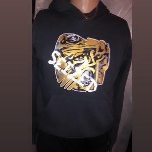 Grey double faced SEIZED HOODIE
